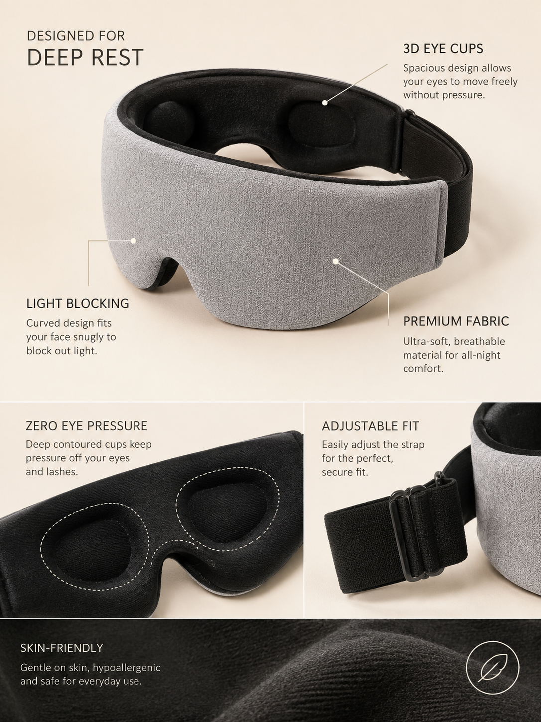 SleepHaven™ 3D Sleep Mask