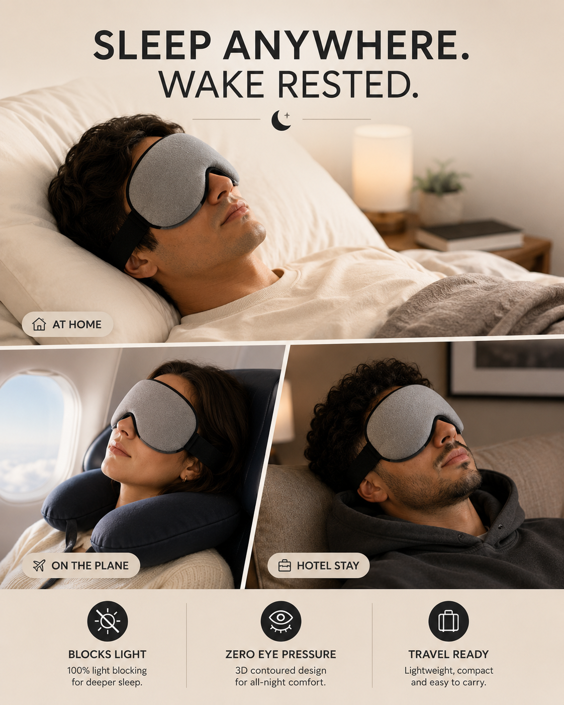 SleepHaven™ 3D Sleep Mask